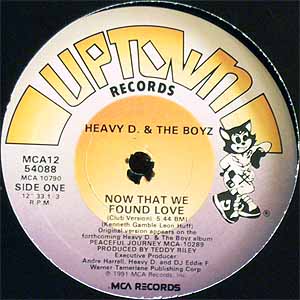 iڍ F HEAVY D. THE BOYZ(12) NOW THAT WE FOUND LOVE