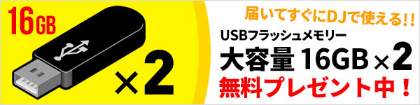 USBフラッシュメモリー16GB x2本無料プレゼント中！