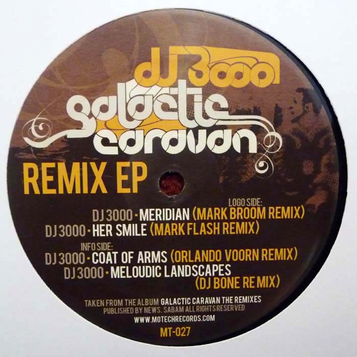 商品詳細 ： 【中古・USED】DJ 3000(12) GALACTIC CARAVAN REMIX EP【TECHNO】
