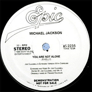 Michael Jackson 12 You Are Not Alone Joe Clausell Remix Dj機材アナログレコード専門店otairecord