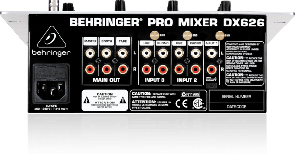 BEHRINGER(ベリンガー)/DJミキサー/DX626 PRO MIXER