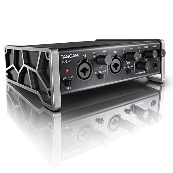 TASCAMの低価格で高音質なオーディオインタ0フェイスUS-2x2-CUをご紹介