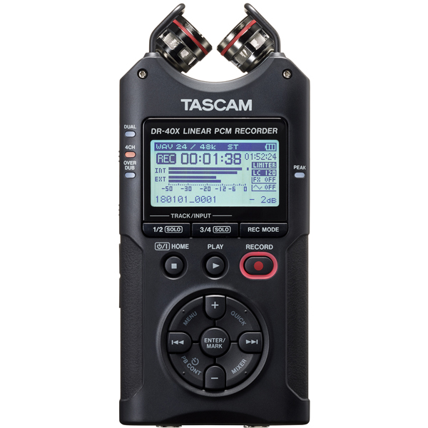TASCAM DR-40X USB オーディオインターフェース搭載 レコーダーマイク