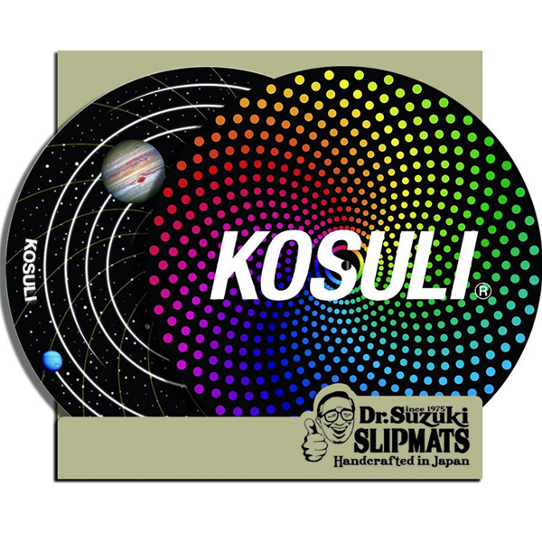 iڍ F ySŁIzDr. Suzuki/Xbv}bg/KOSULI Colorful Spiral Dots & Solor System Pattern 12inch Slipmat(Xbv}bg2)