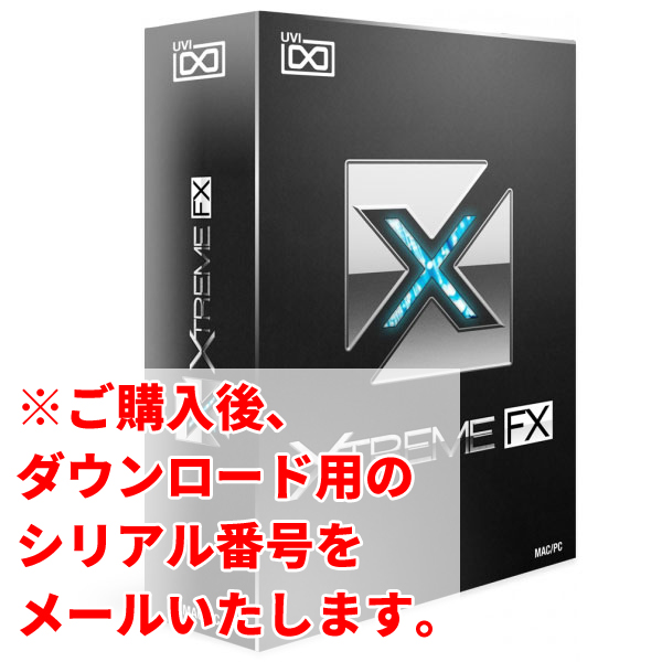 商品詳細 ： UVI/ソフトウェア/Xtreme FX