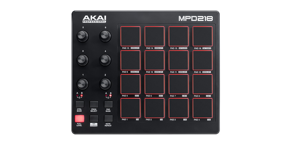 AKAI MPD218 MIDIパッド フィンガードラム