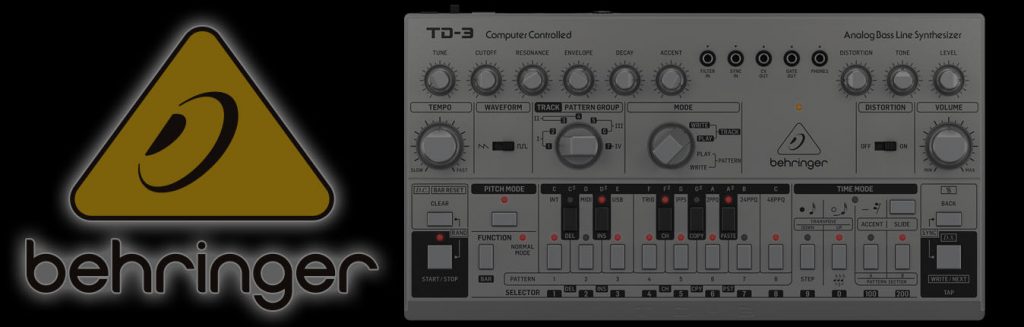 アナログベースラインシンセサイザー】BEHRINGER TD-3【全10色のカラー 
