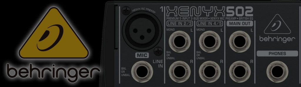 シンプル＆コンパクトなPAミキサー】BEHRINGER XENYX 502のご紹介