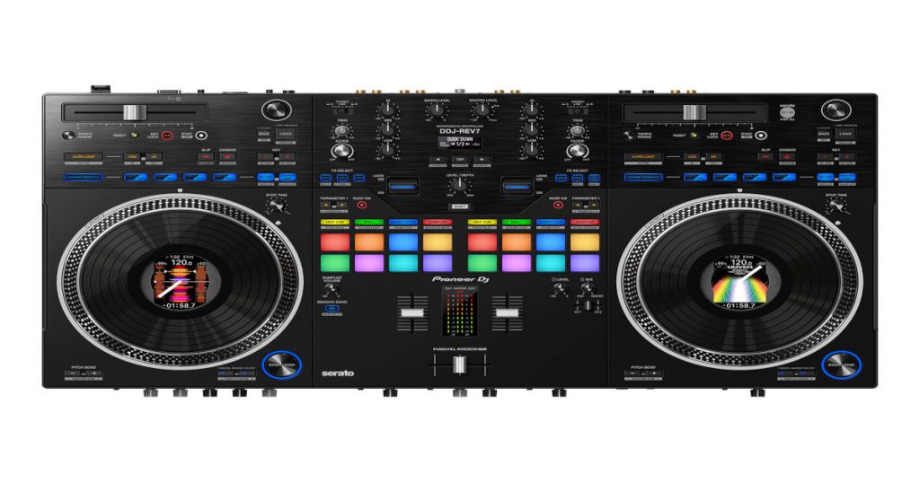 憧れのターンテーブリストになれる！？プラッターが回転するDJコントローラー!？DDJ-REV7の紹介です！ | OTAIRECORD OFFICIAL  BLOG