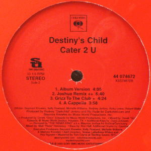 DESTINY'S CHILD(12) CATER 2 U -DJ機材アナログレコード専門店