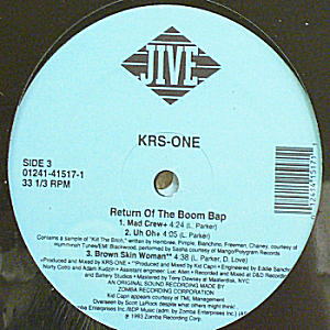 KRS ONE(2LP) RETURN OF THE BOOM BAP -DJ機材アナログレコード専門店