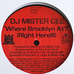 iڍ F DJ MISTER CEE(12) WHERE BROOKLYN AT?