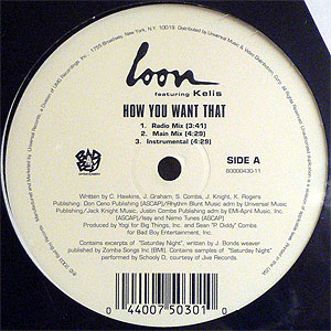 iڍ F LOON FEAT. KELIS(12) HOW YOU WANT THAT