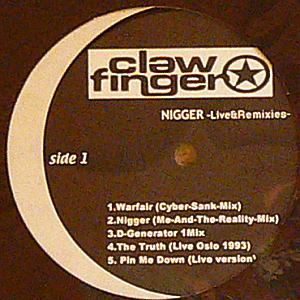 CLAWFINGER<LP>/NIGGER -Live&Remixies- -DJ機材アナログレコード専門