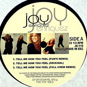 JOY ENRIQUEZ(12) TELL ME HOW YOU FEEL -DJ機材アナログレコード専門