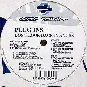 PLUG INS(12) DON'T LOOK BACK IN ANGER 【オアシスのカヴァーです！】 -DJ機材アナログレコード 専門店OTAIRECORD