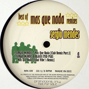 SergioMendesSERGIO MENDES - MAS QUE NADA Remix レコード