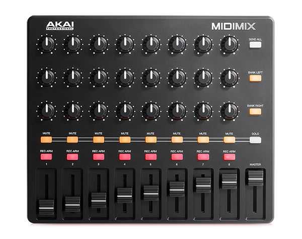 AKAI professionalのUSB MIDIコントローラー、MIDI MIXのご紹介ページ