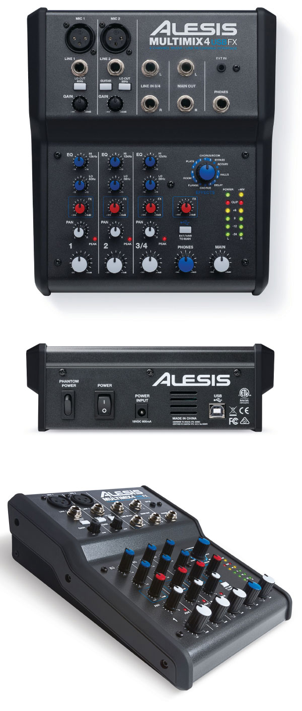 ALESIS MultiMIX6 USB アナログミキサー 新品
