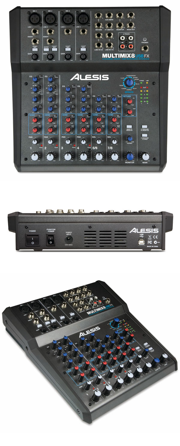 how to connect alesis multimix 4 usb fx