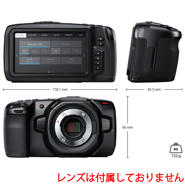 Blackmagic Design/プロ仕様カメラ/Blackmagic Pocket Cinema Camera