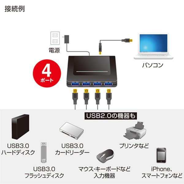 SANWA USB-HGW410BKN