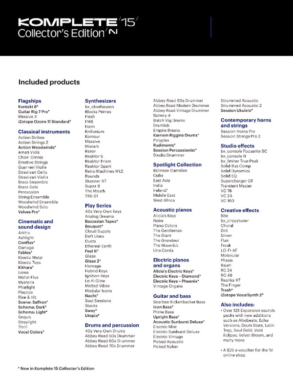 Native Instruments KOMPLETE 15  EDU