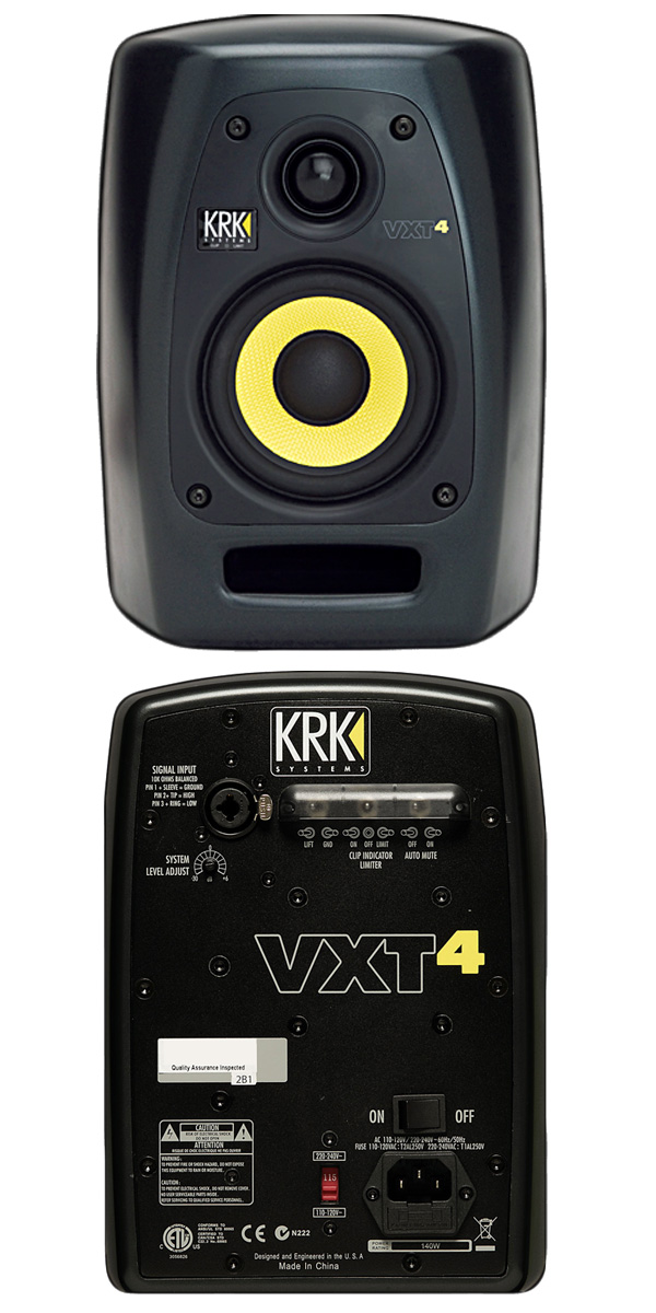 KRK VXT-4 (VXT4) ペア モニタースピーカー 箱\u0026グリル付楽曲制作