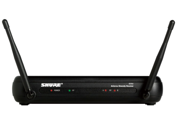 Shure SVXワイヤレスシステム採用シングルチャネル受信機SVX4のご紹介 