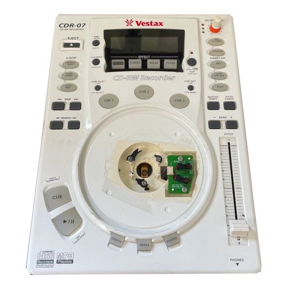 ジャンク品】Vestax/CDJ/CDR-07（ホワイト） -DJ機材アナログレコード 