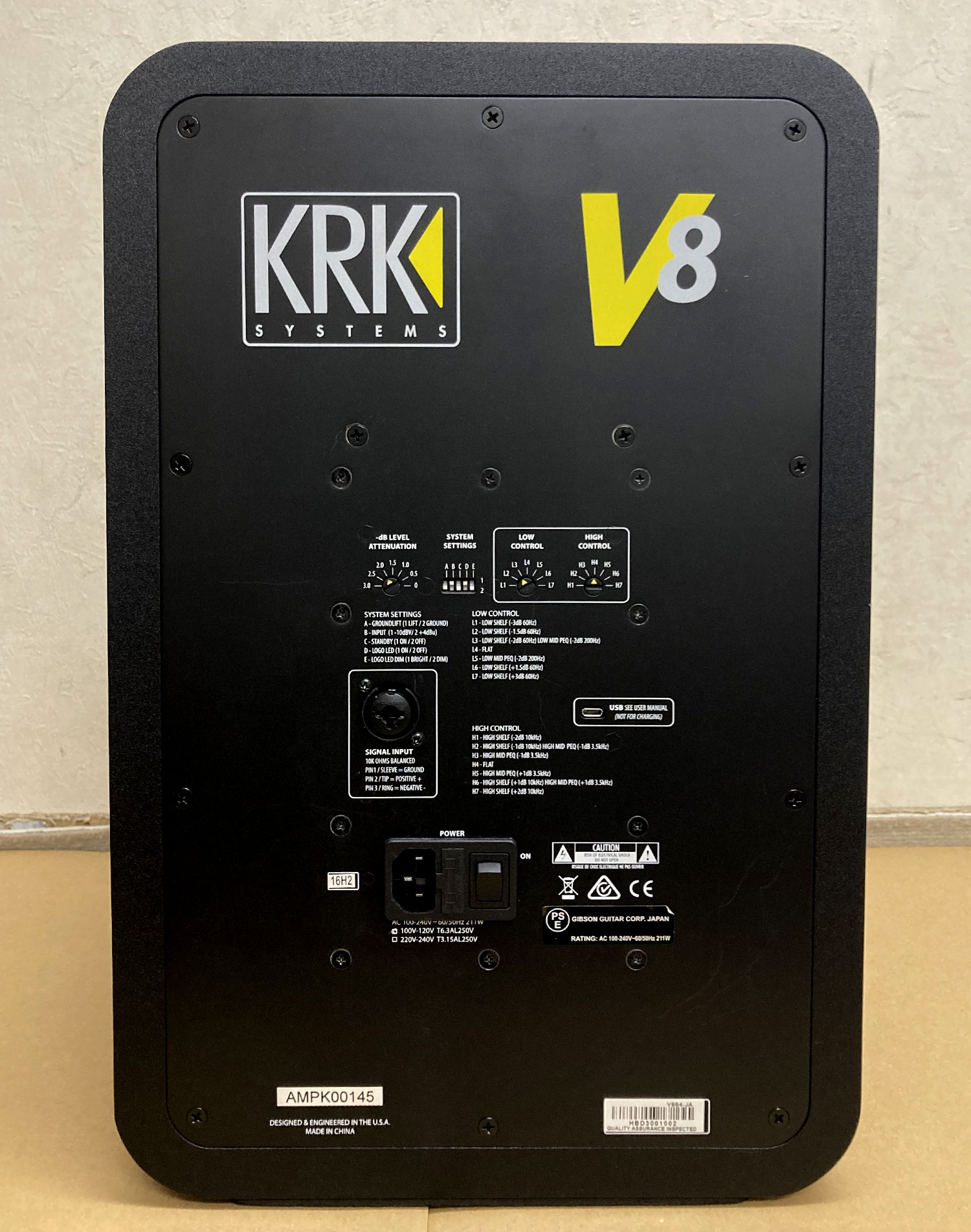 【中古品】KRK/モニタースピーカー/V8S4（アンプ内蔵／2本セット